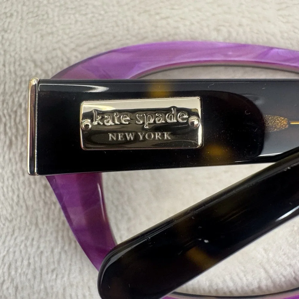 Kate Spade Hilde/P/S X72PVW Polarized Sunglasses 54-16 Purple Tortoise